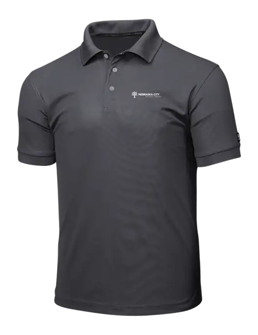 OGIO Charcoal Grey Caliber 2.0 Polo w/Nebraska City Logo