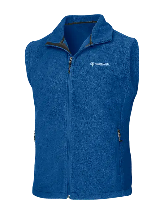 Royal Fleece Vest w/Nebraska City Logo