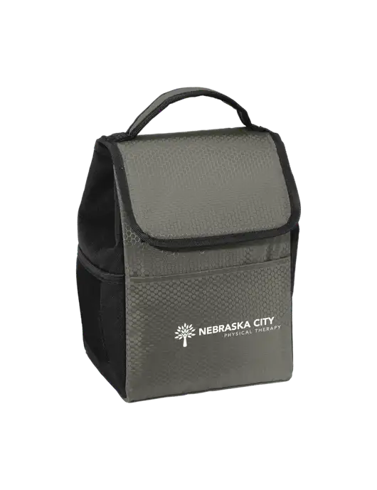 Lunch Bag Grey/Black Cooler w/Nebraska City Logo