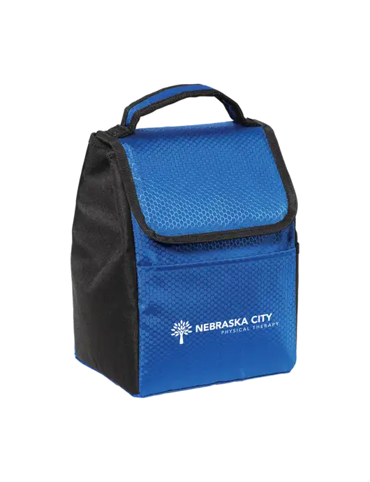 Lunch Bag Twilight Blue/Black Cooler w/Nebraska City Logo