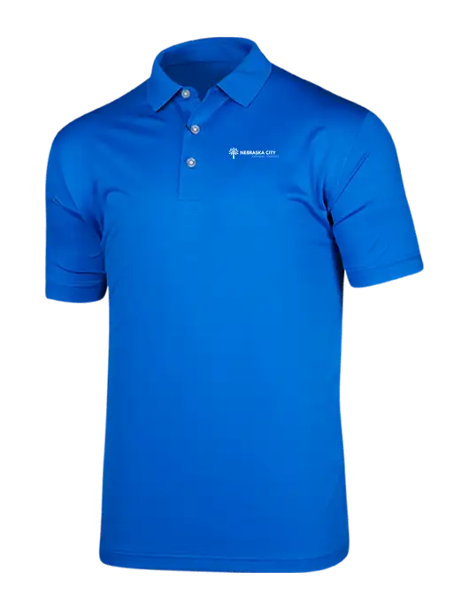 Callaway Vibrant Royal Blue Ventilated Polo w/Nebraska City Logo