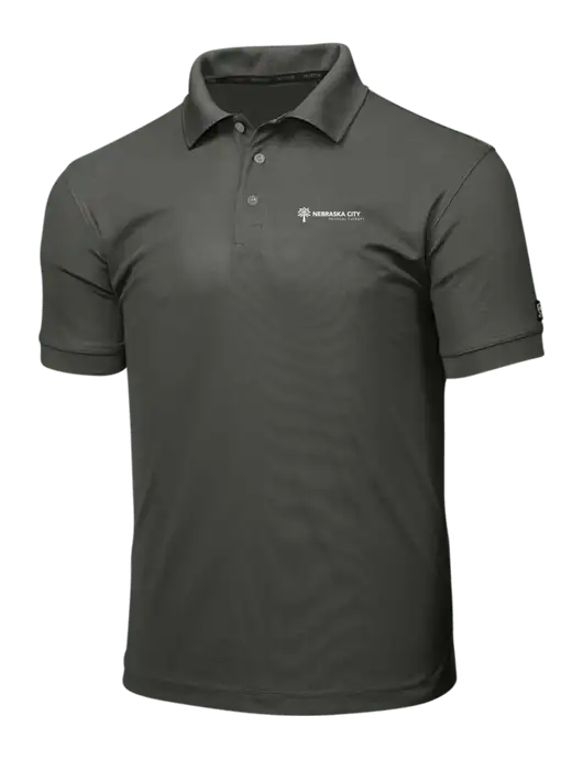 OGIO Medium Grey Caliber 2.0 Polo w/Nebraska City Logo