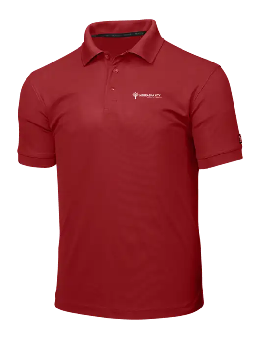 OGIO Red Caliber 2.0 Polo w/Nebraska City Logo