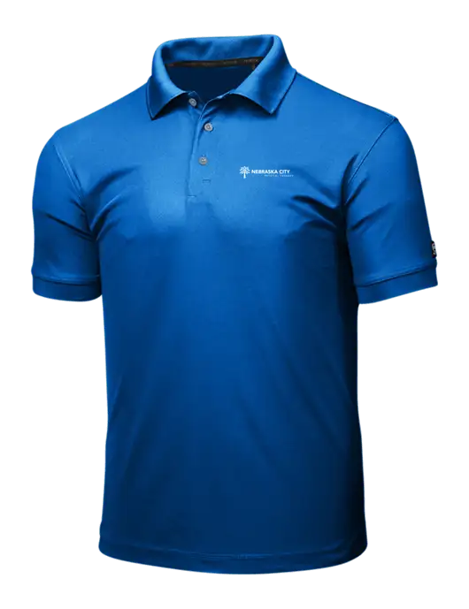 OGIO Royal Blue Caliber 2.0 Polo w/Nebraska City Logo