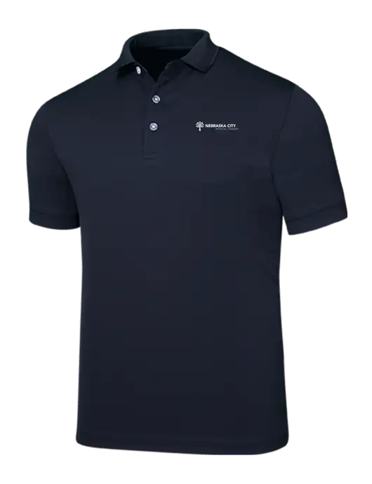 Callaway Ottoman Navy Polo w/Nebraska City Logo
