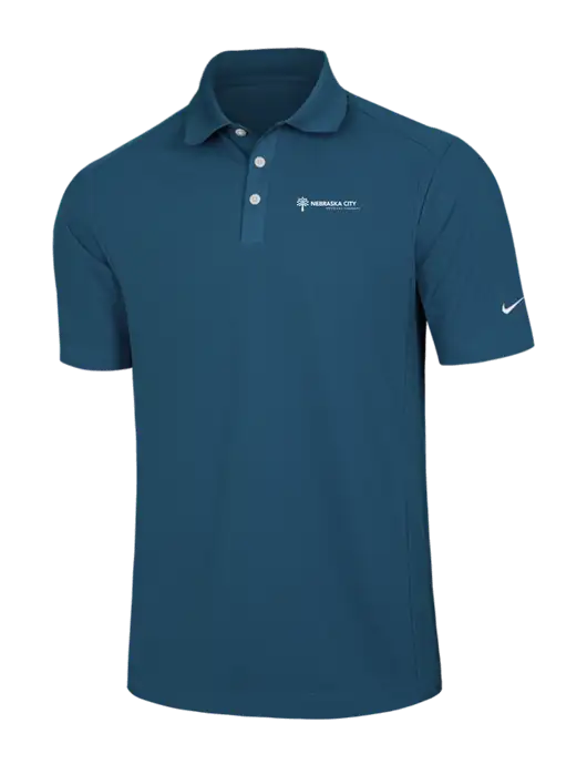 Nike Light Navy Dri-FIT Classic Polo w/Nebraska City Logo