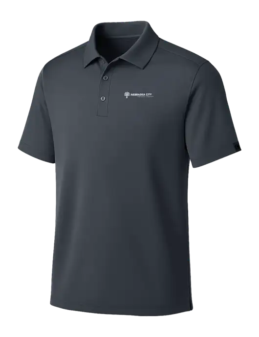 OGIO Dark Grey Framework Polo w/Nebraska City Logo