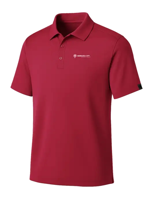 OGIO Red Framework Polo w/Nebraska City Logo