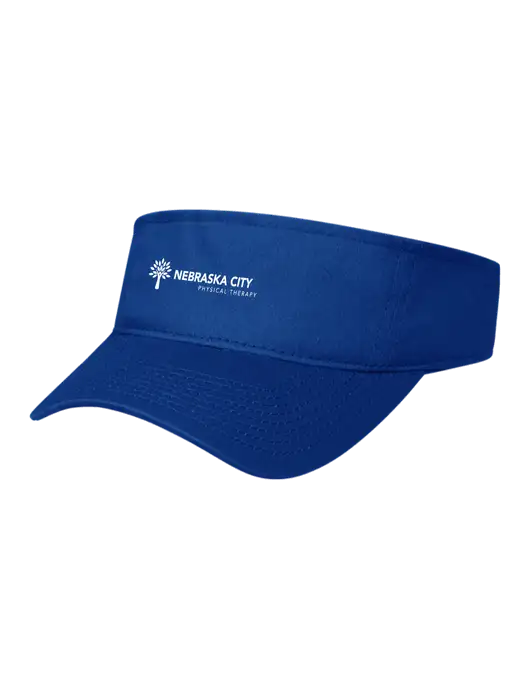 Royal Cap Visor w/Nebraska City Logo