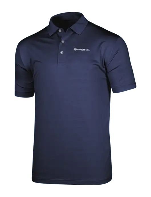 Callaway Vibrant Navy Ventilated Polo w/Nebraska City Logo