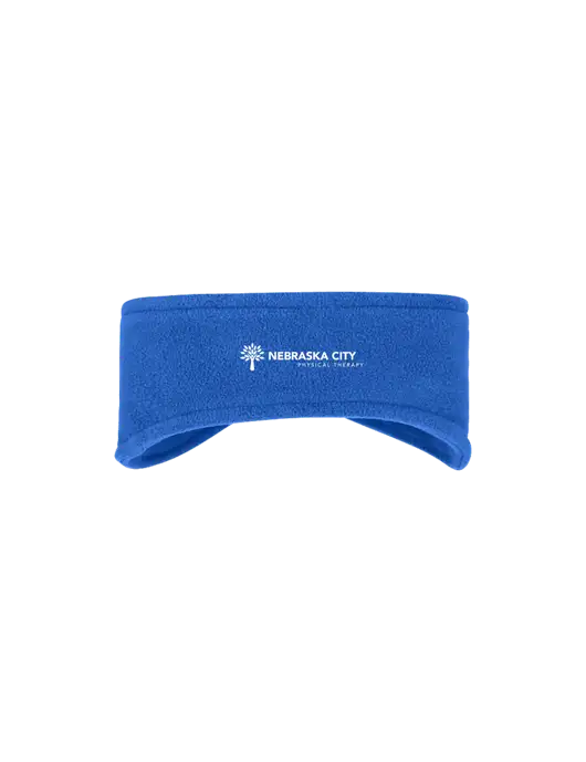 Royal Stretch Fleece Headband w/Nebraska City Logo
