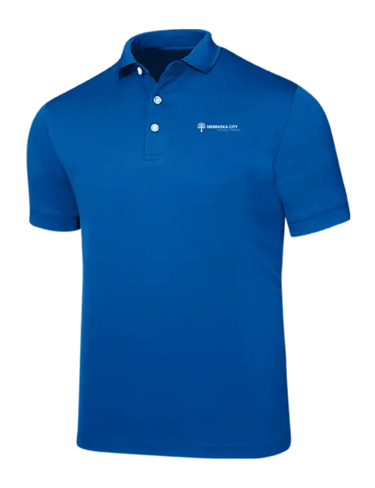 Callaway Ottoman Royal Blue Polo w/Nebraska City Logo