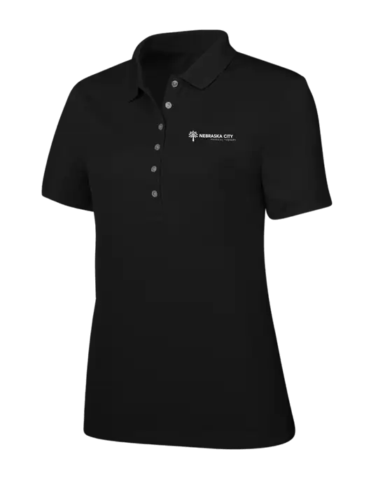 Callaway Womens Ottoman Black Polo w/Nebraska City Logo