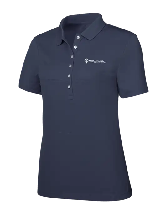 Callaway Womens Ottoman Navy Polo w/Nebraska City Logo