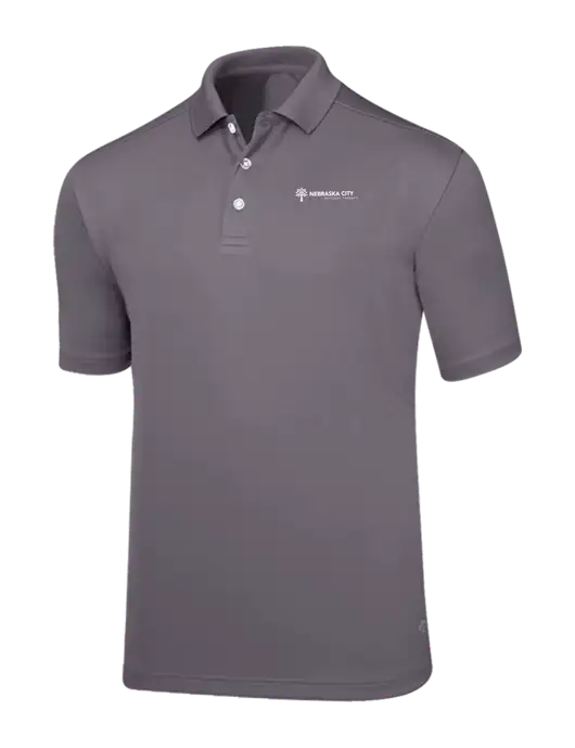 Callaway Core Medium Grey Performance Polo w/Nebraska City Logo