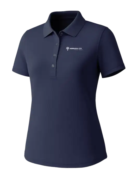 Callaway Womens Core Navy Performance Polo w/Nebraska City Logo