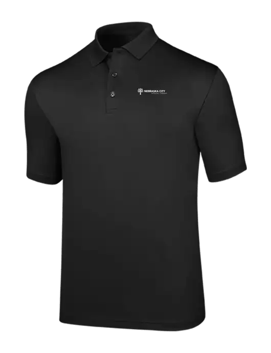 Callaway Opti-Dri Black Chev Polo w/Nebraska City Logo