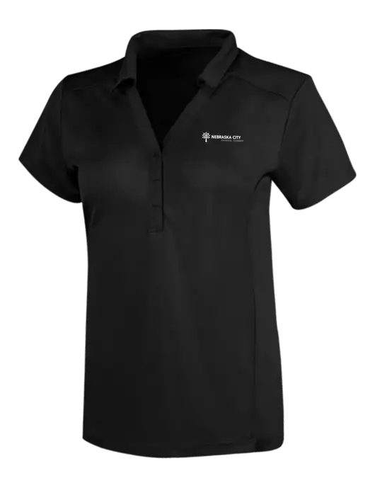 OGIO Blacktop Womens Framework Polo w/Nebraska City Logo