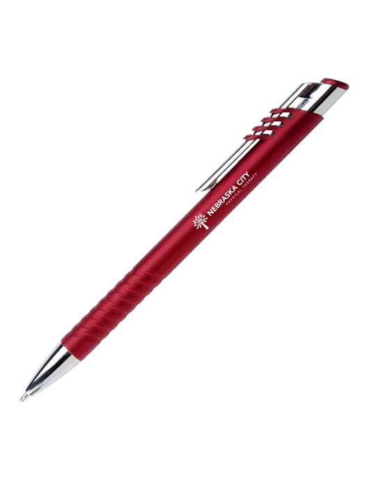 Schirhart Red Pen - Black Ink w/Nebraska City Logo