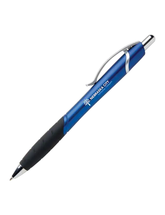 Summerhill Blue Pen - Black Ink w/Nebraska City Logo