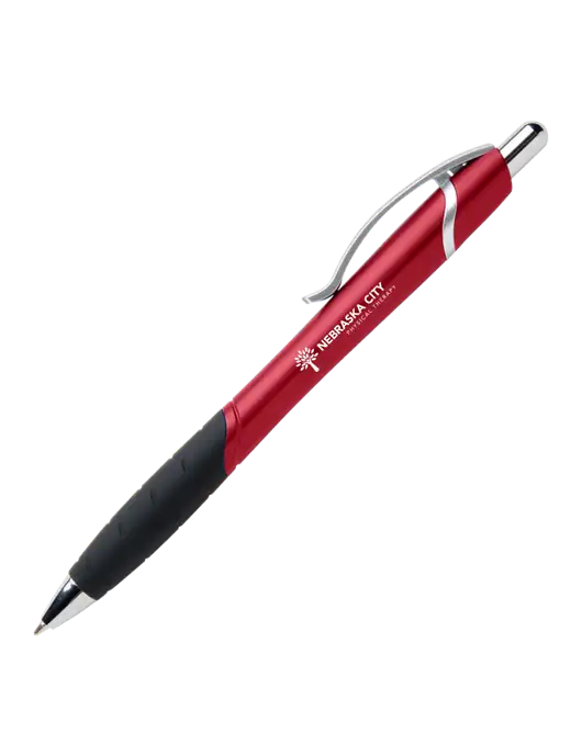 Summerhill Red Pen - Black Ink w/Nebraska City Logo