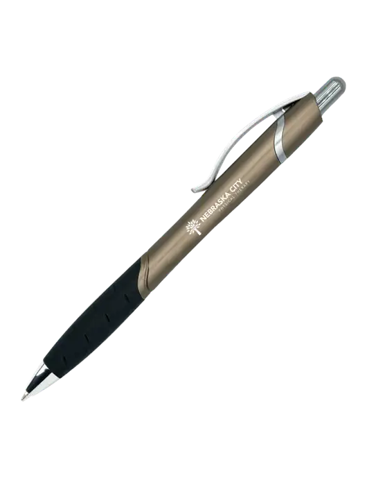 Summerhill Grey Pen - Black Ink w/Nebraska City Logo