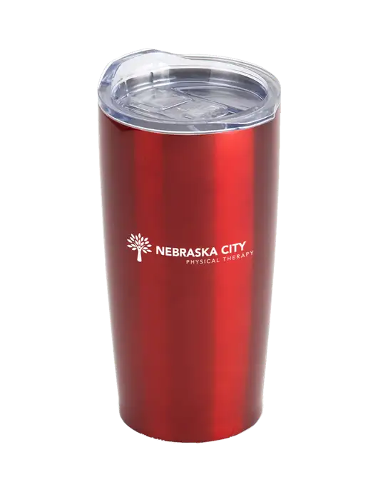 Society Red 20 oz Insulated Tumbler w/Nebraska City Logo