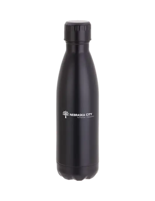 City Go Matte Black 17 oz Insulated Bottle w/Nebraska City Logo