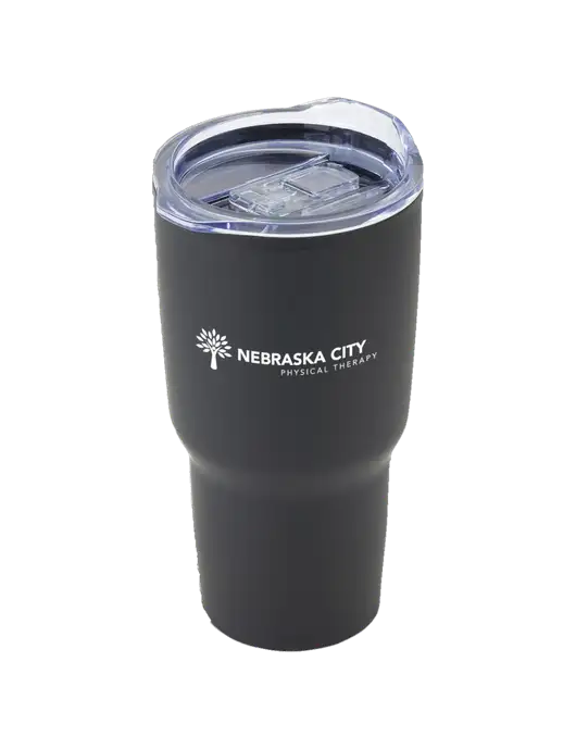 Odyssey Black 30 oz Travel Tumbler w/Nebraska City Logo