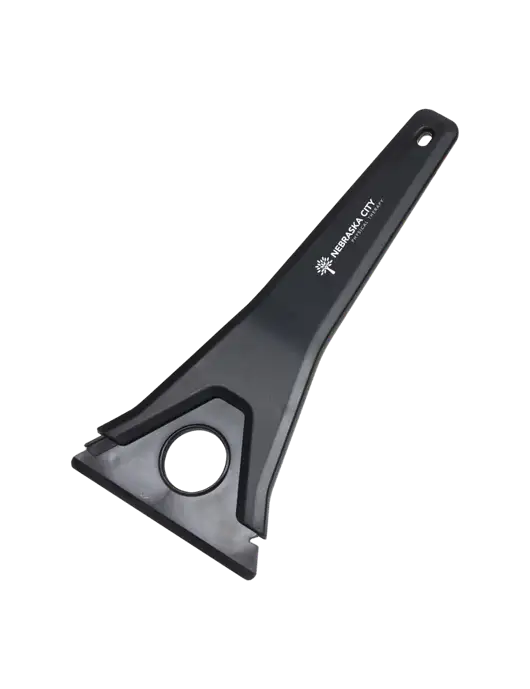 TriBlade Black Windshield Scraper w/Nebraska City Logo