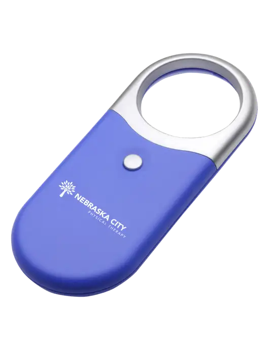 Compact Blue Magnifier Light w/Nebraska City Logo