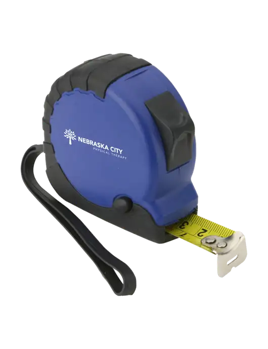 Blue Tape Measure, 16' w/Nebraska City Logo