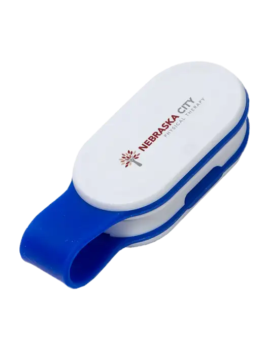 Magna Clip Blue Personal Safety Light w/Nebraska City Logo