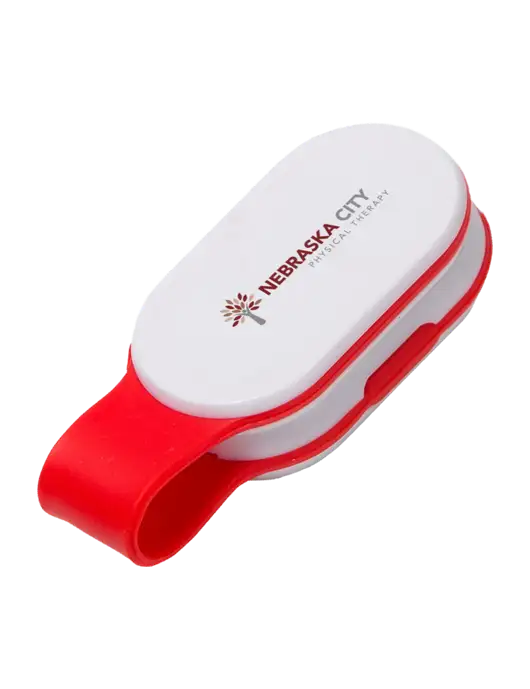 Magna Clip Red Personal Safety Light w/Nebraska City Logo