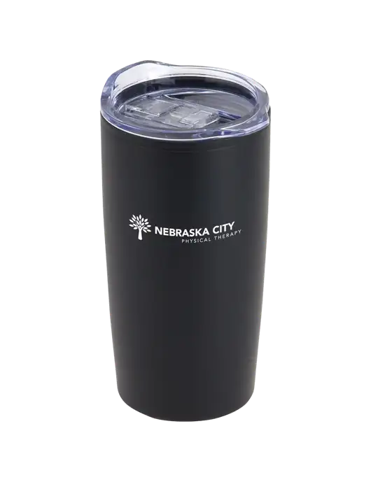 Olympus Black 20 oz Tumbler w/Nebraska City Logo