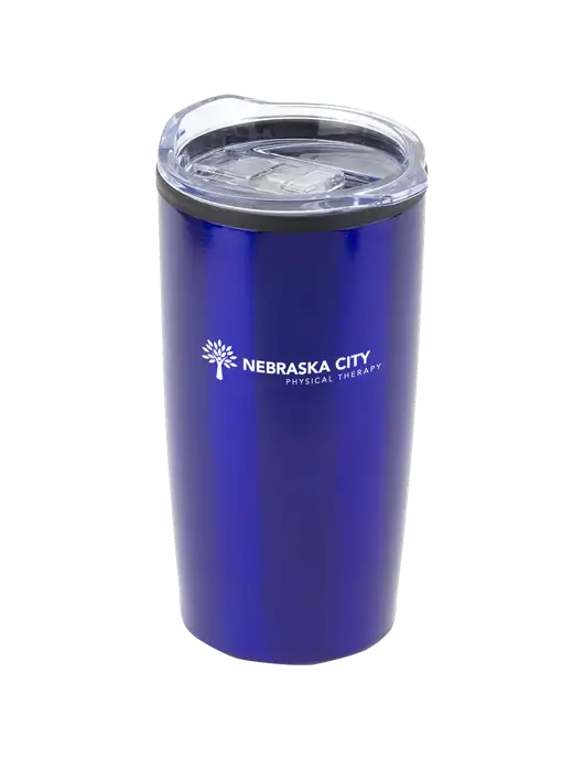 Olympus Blue 20 oz Tumbler w/Nebraska City Logo