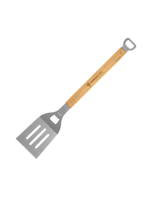 Bamboo BBQ Spatula w/Nebraska City Logo