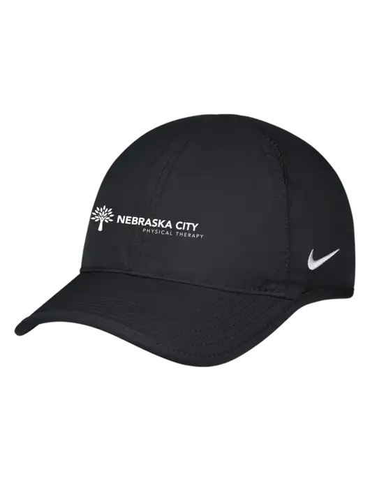 Nike Black Featherlight Cap w/Nebraska City Logo