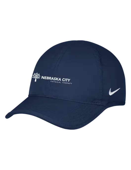 Nike Navy Featherlight Cap w/Nebraska City Logo