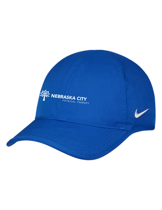 Nike Royal Featherlight Cap w/Nebraska City Logo