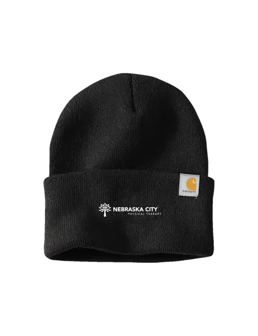 Carhartt Black Watch Cap 2.0 w/Nebraska City Logo