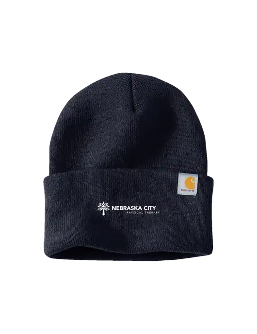 Carhartt Navy Watch Cap 2.0 w/Nebraska City Logo