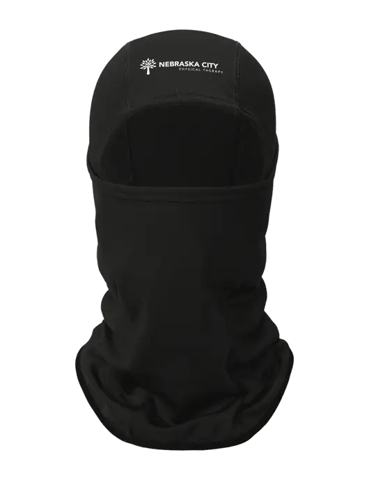 Black CornerStone Smooth Fleece Face Mask w/Nebraska City Logo