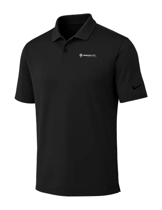 Nike Black Dri-FIT Vapor Polo w/Nebraska City Logo