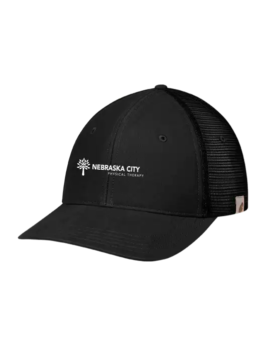 Carhartt Black Canvas Trucker Cap w/Nebraska City Logo