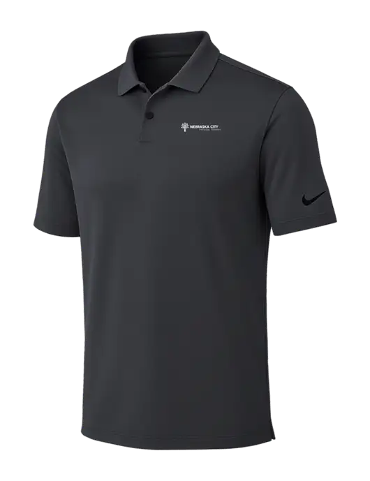 Nike Dark Grey Dri-FIT Vapor Polo w/Nebraska City Logo