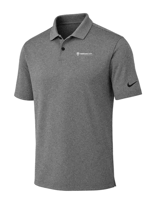 Nike Dark Grey Heather Dri-FIT Vapor Polo w/Nebraska City Logo