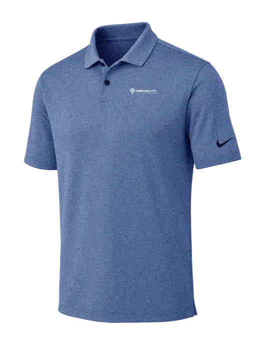 Nike Dark Royal Heather Dri-FIT Vapor Polo w/Nebraska City Logo