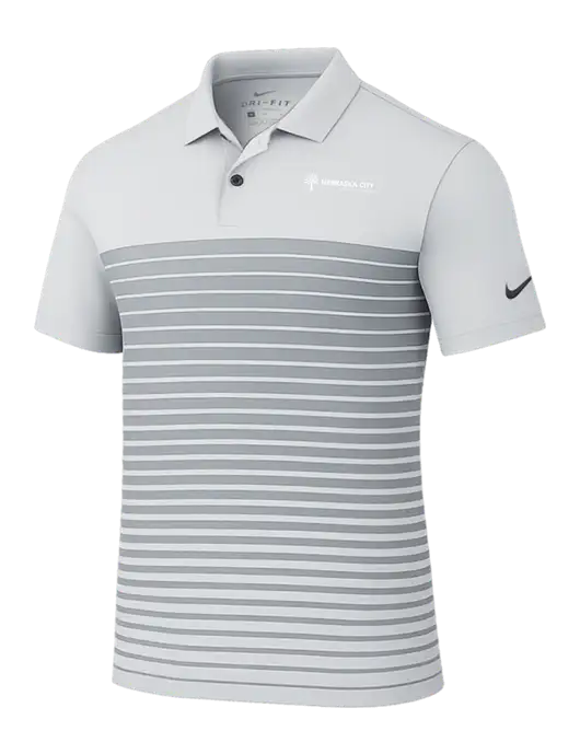Nike Light Grey Dri-FIT Vapor Block Polo w/Nebraska City Logo