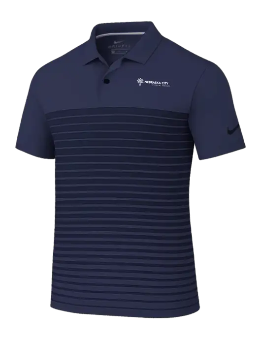 Nike Navy Dri-FIT Vapor Block Polo w/Nebraska City Logo